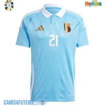 Camisa de time de futebol Bélgica Timothy Castagne #21 Replicas 2º Equipamento Europeu 2024 Manga Curta